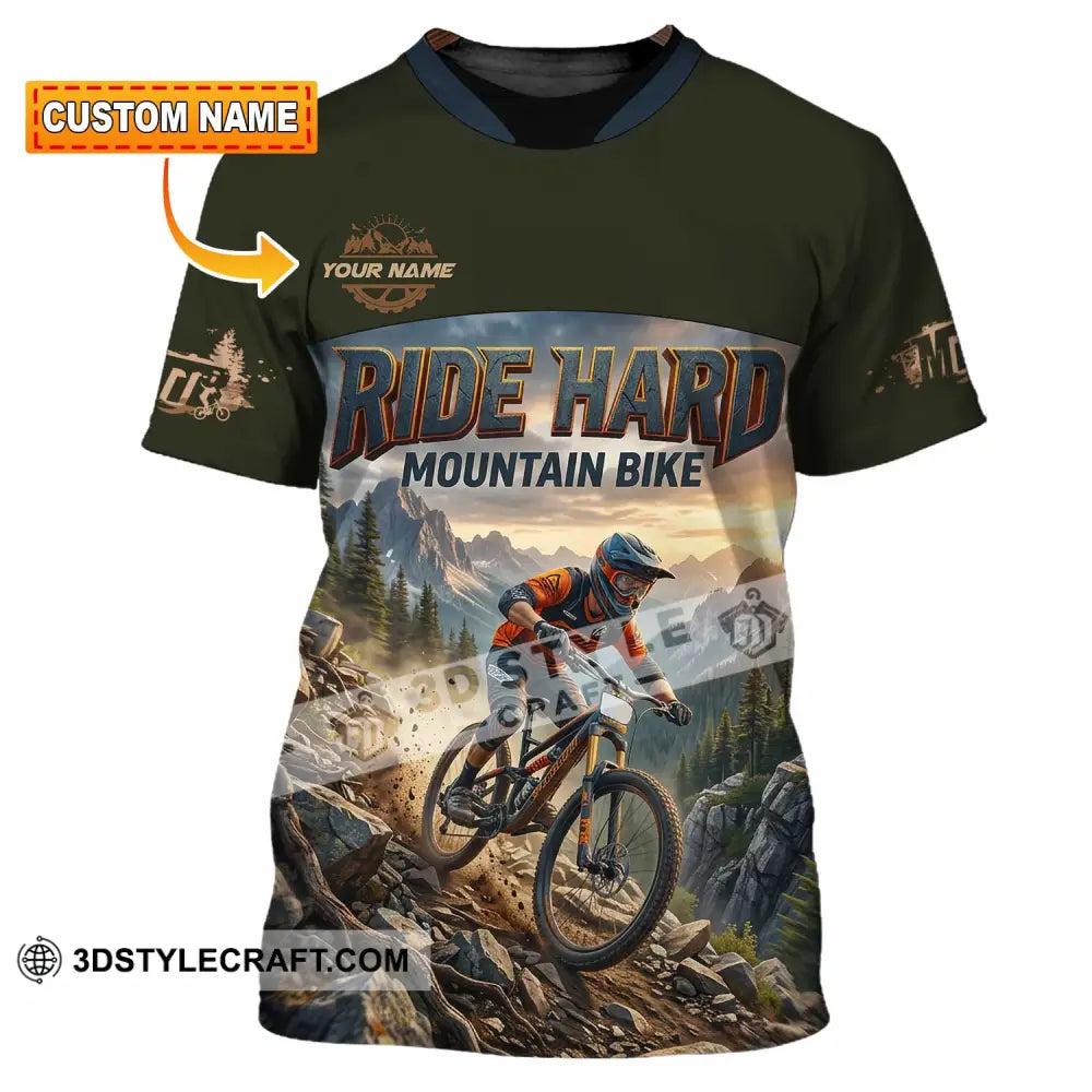 Unisex Shirt - Custom Ride Hard Mountain Bike Shirt - T-shirt