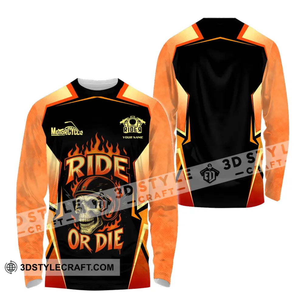 Unisex Shirt - Custom Ride Or Die 3D Shirt - Long Sleeve Shirt / S - T-shirt