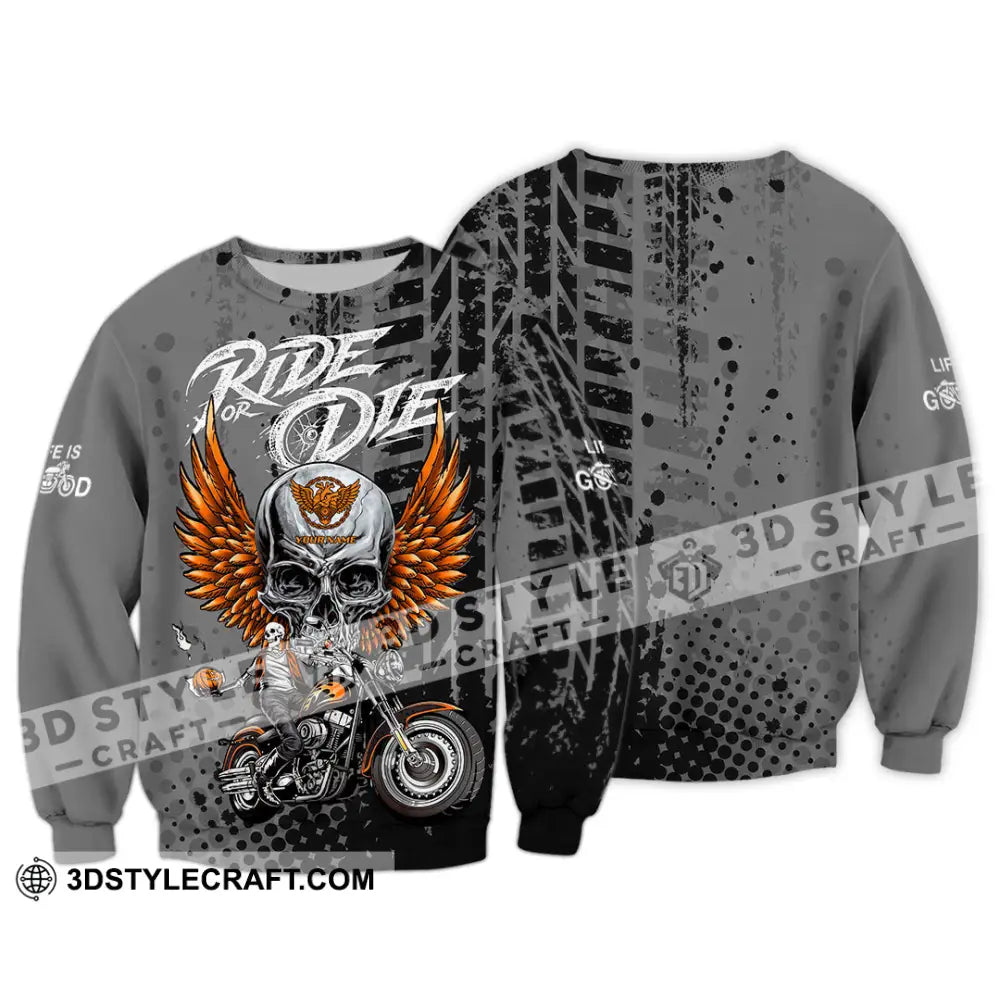 Unisex Shirt - Custom Ride Or Die 3D Shirt - Long Sleeve / S - T-shirt
