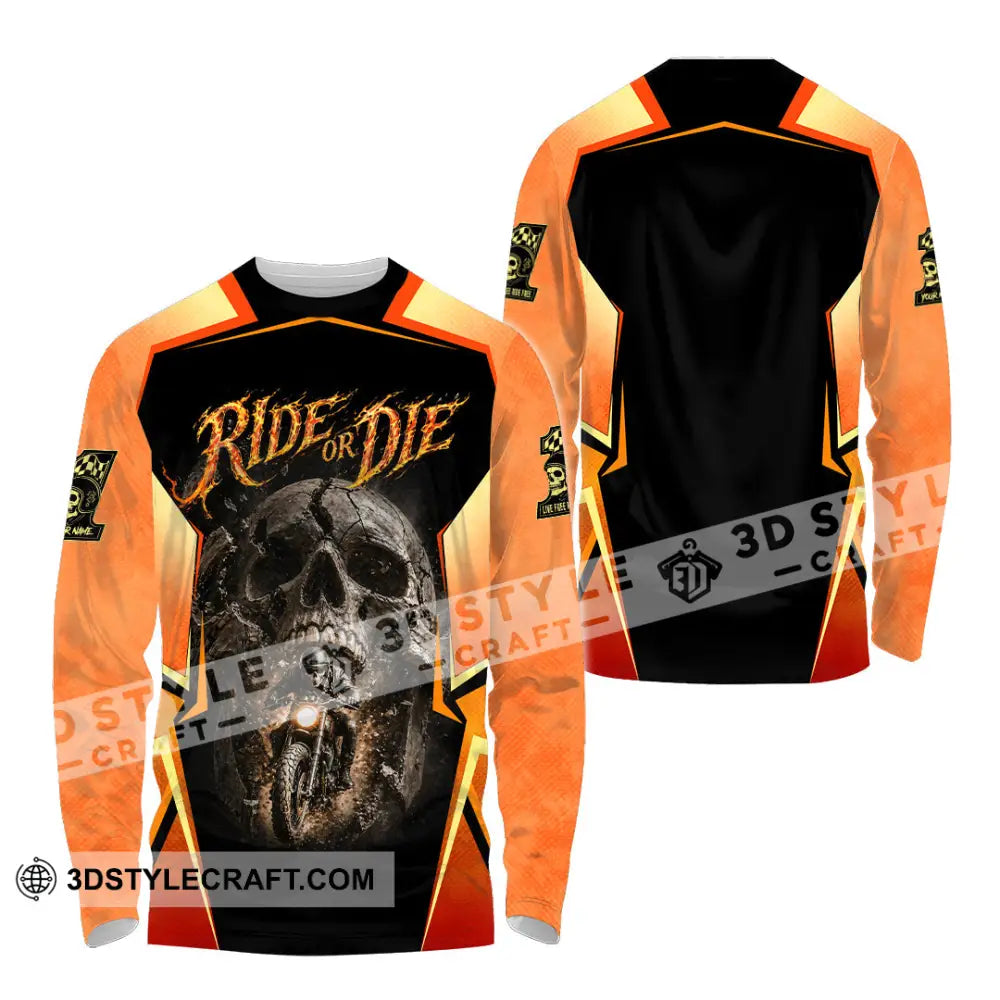 Unisex Shirt - Custom Ride Or Die 3D Shirt - Long Sleeve Shirt / S - T-shirt