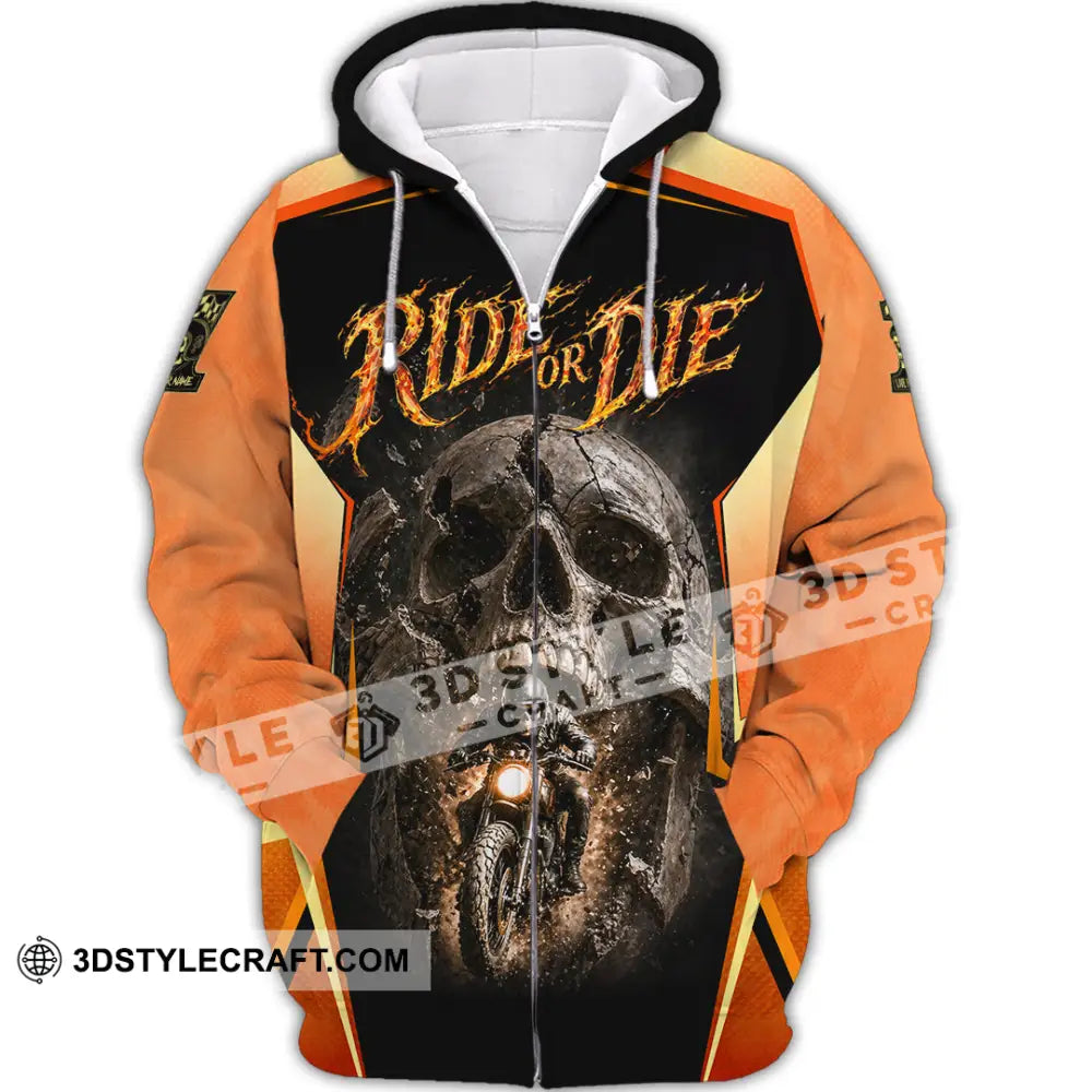 Unisex Shirt - Custom Ride Or Die 3D Shirt - Zipper Hoodie / S - T-shirt