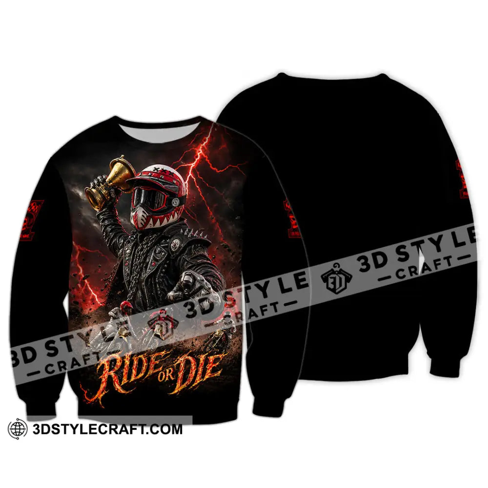 Unisex Shirt - Custom Ride Or Die Shirt - Long Sleeve / S - T-shirt
