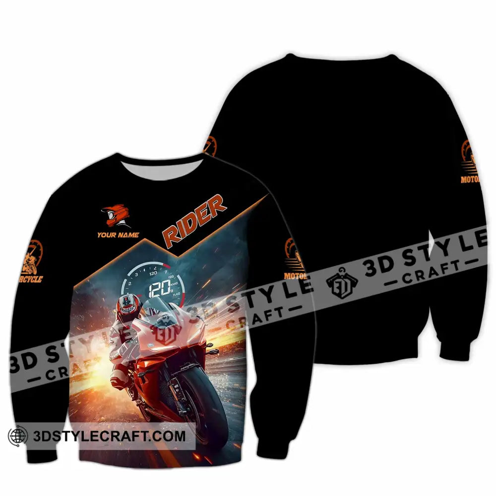 Unisex Shirt - Custom Rider 3D Shirt Long Sleeve / S T-shirt