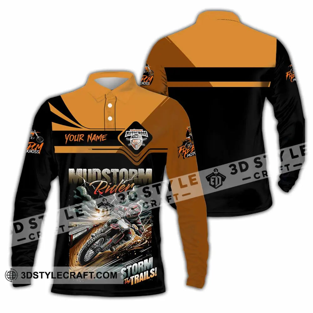 Unisex Shirt - Custom Rider Storm The Trails Sport Shirt T-shirt