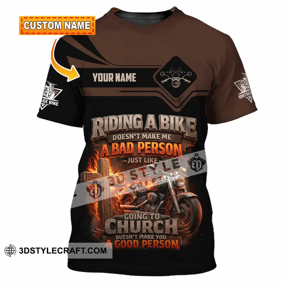 Unisex Shirt - Custom Riding A Bike 3D Shirt T-shirt
