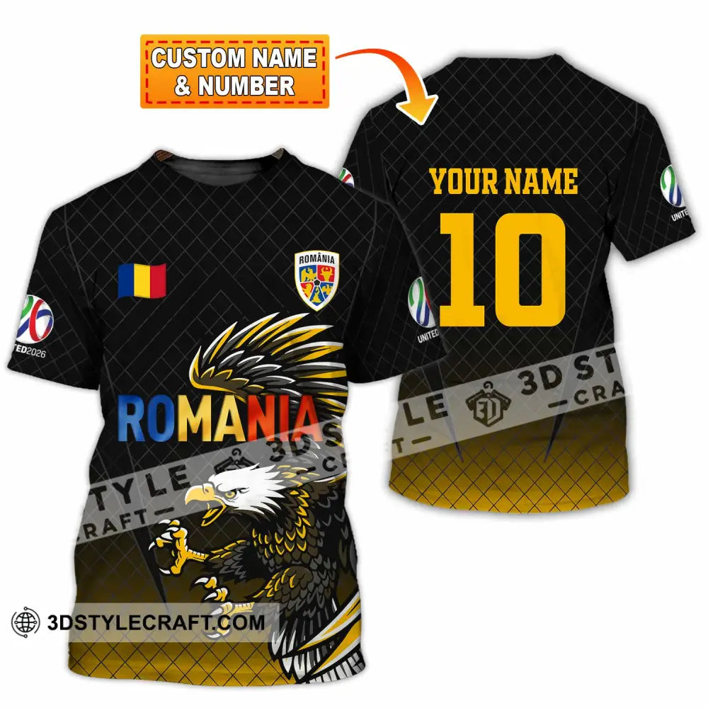 Unisex Shirt - Custom Romania 3D Shirt T-shirt