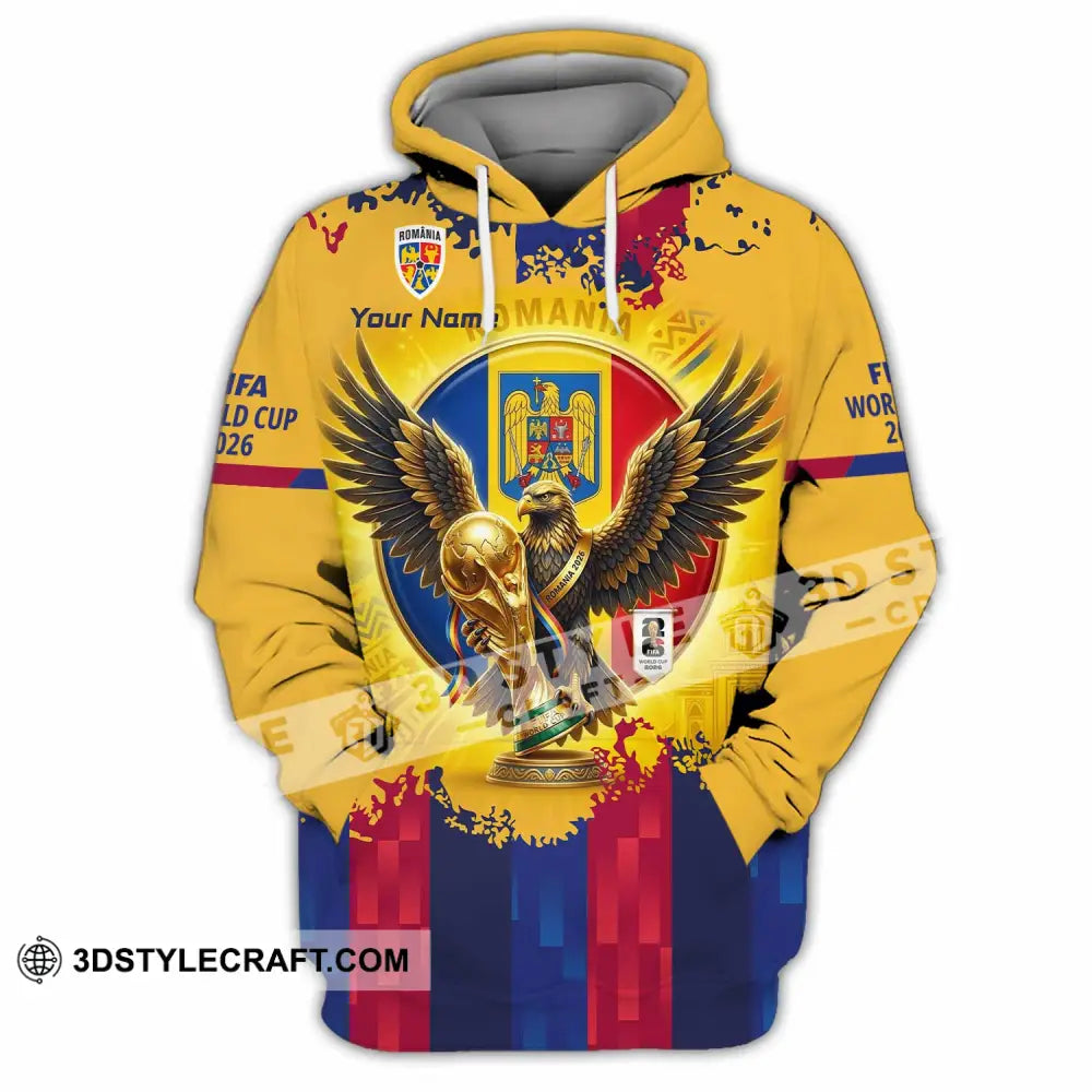 Unisex Shirt - Custom Romania World Cup 2026 3D Shirt Hoodie / S T-shirt