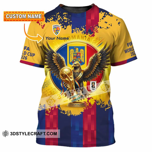 Unisex Shirt - Custom Romania World Cup 2026 3D Shirt T-shirt