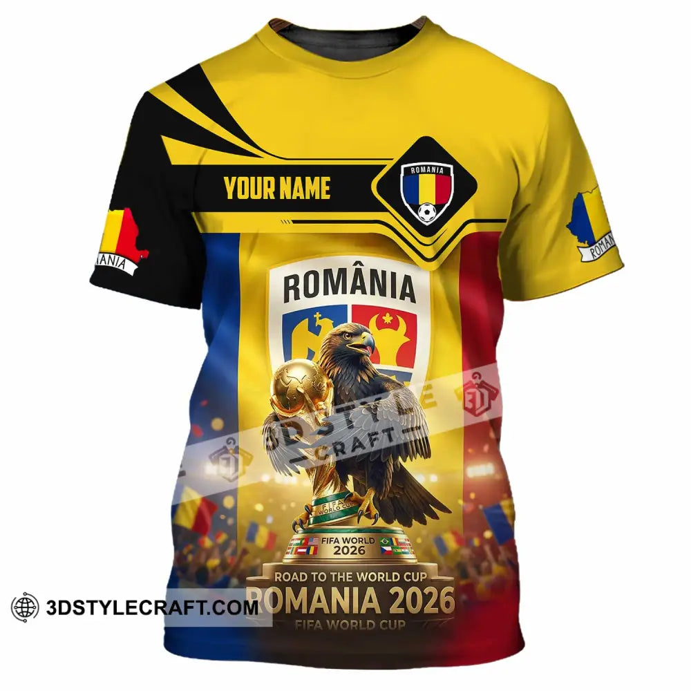 Unisex Shirt - Custom Romania World Cup 2026 3D Shirt T-Shirt / S T-shirt