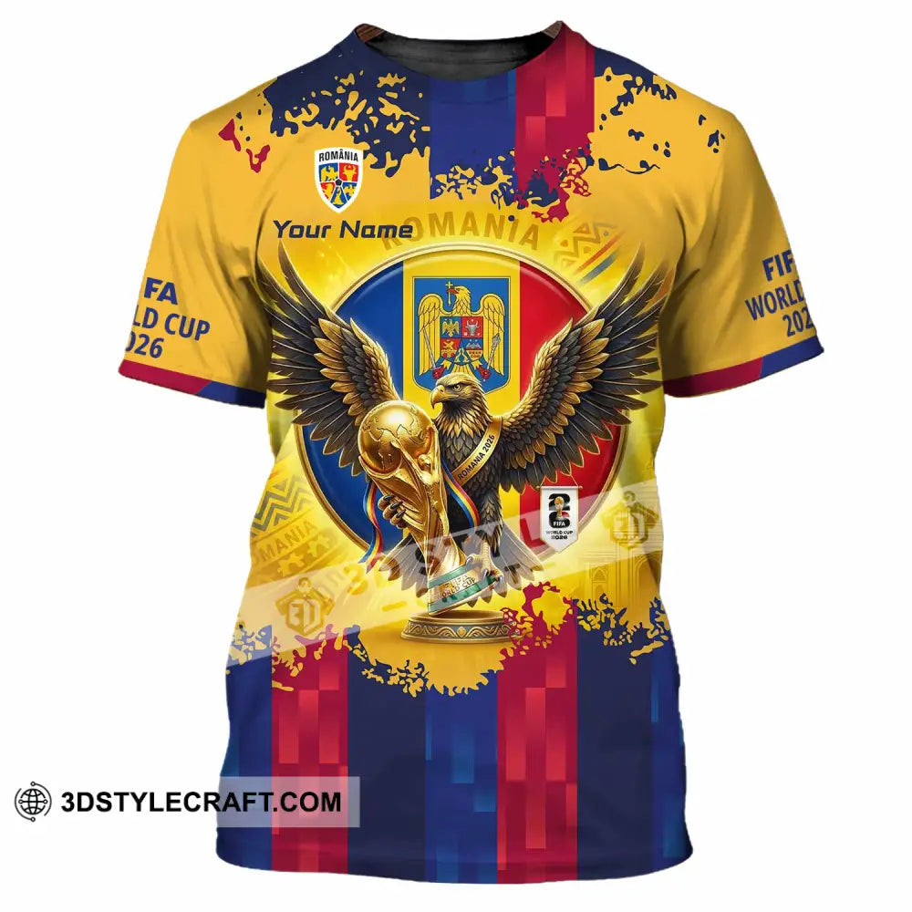 Unisex Shirt - Custom Romania World Cup 2026 3D Shirt T-Shirt / S T-shirt