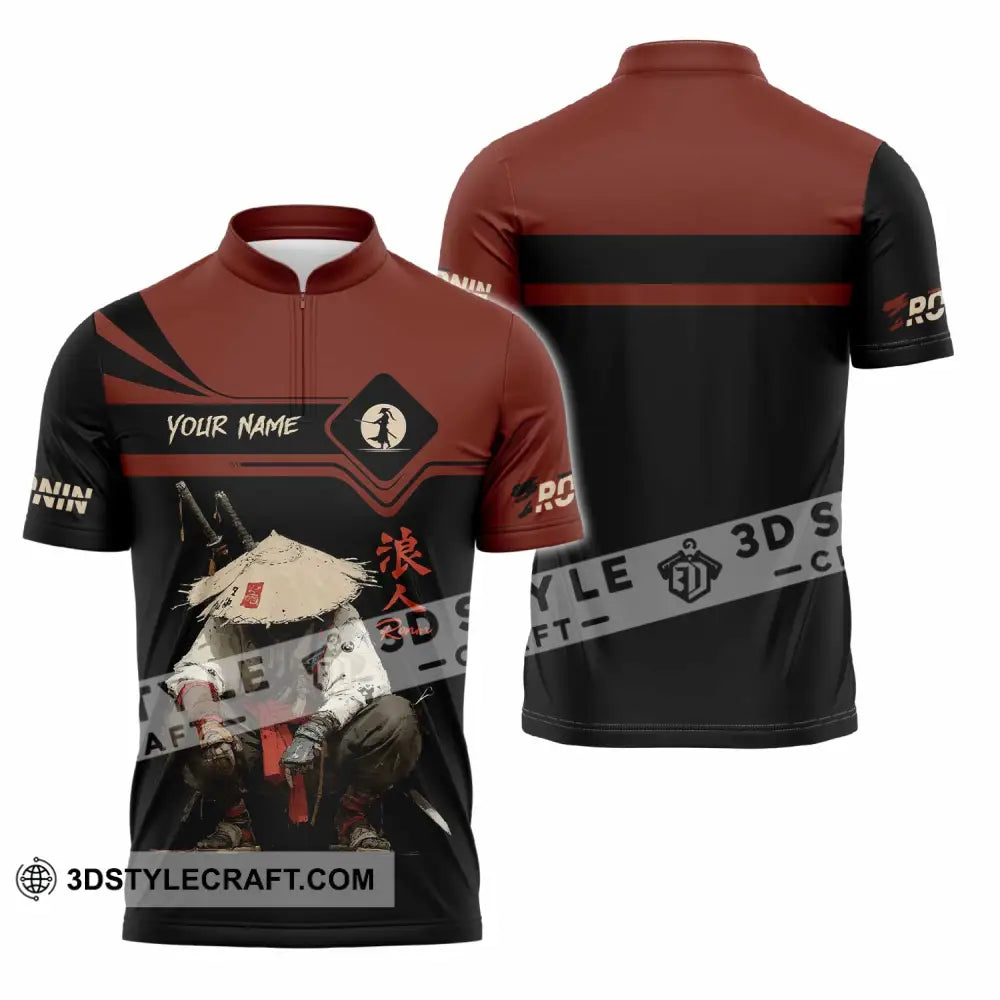 Unisex Shirt - Custom Ronin Shirt - Zipper Polo Shirt / S - T-shirt