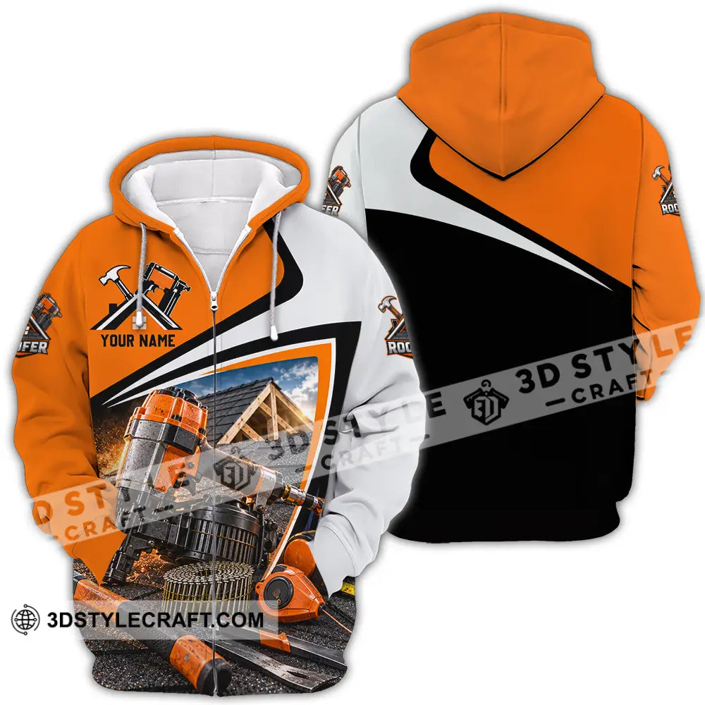 Unisex Shirt - Custom Roofer Shirt - Zipper Hoodie / S - T-shirt