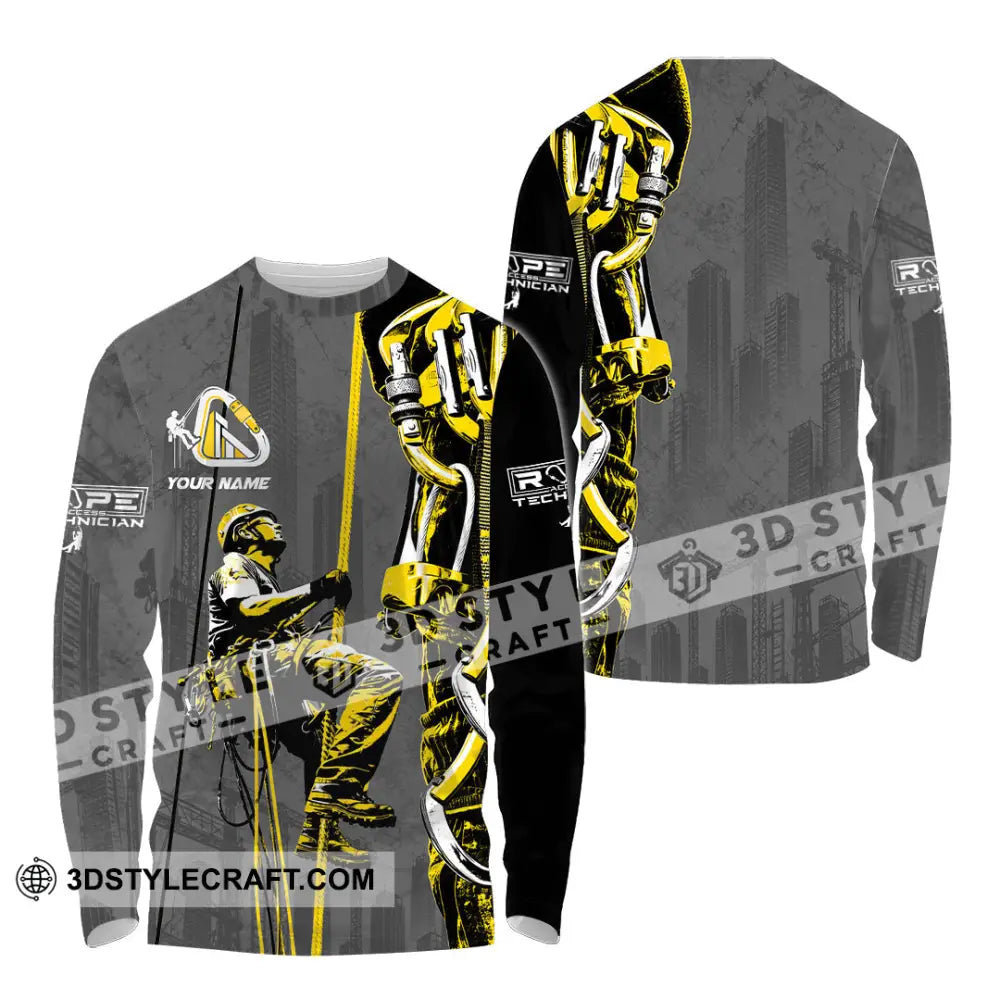 Unisex Shirt - Custom Rope Access Technician Shirt - Long Sleeve Shirt / S - T-shirt