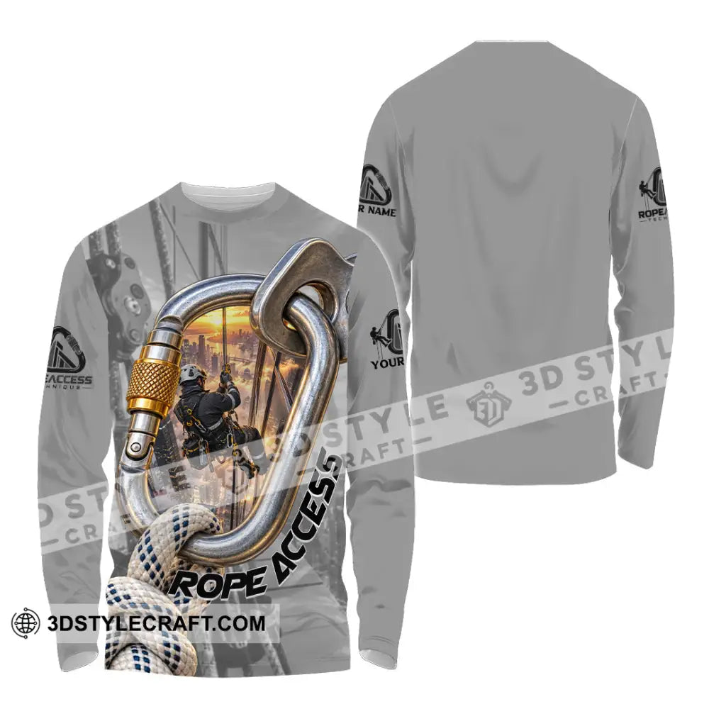 Unisex Shirt - Custom Rope Access Technician Shirt - Long Sleeve Shirt / S - T-shirt