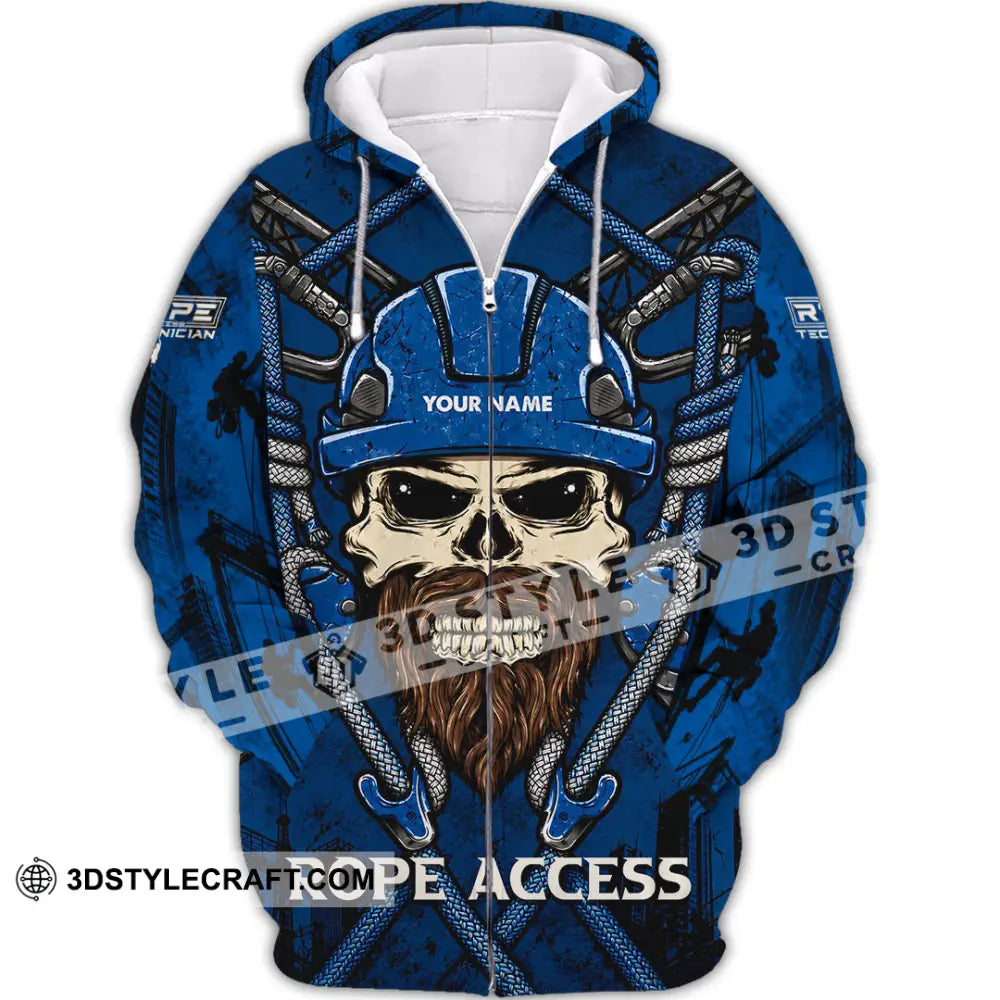 Unisex Shirt - Custom Rope Access Technician Shirt - Zipper Hoodie / S - T-shirt