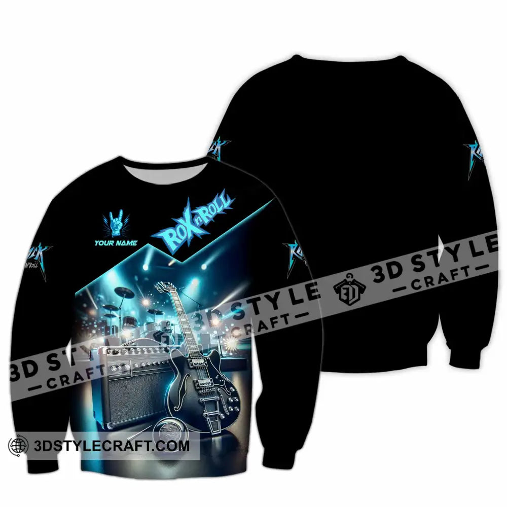 Unisex Shirt - Custom Rox N Roll 3D Shirt Long Sleeve / S T-shirt