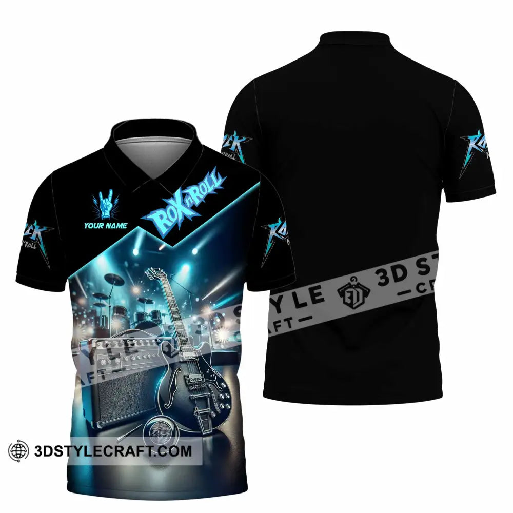 Unisex Shirt - Custom Rox N Roll 3D Shirt Polo Shirt / S T-shirt