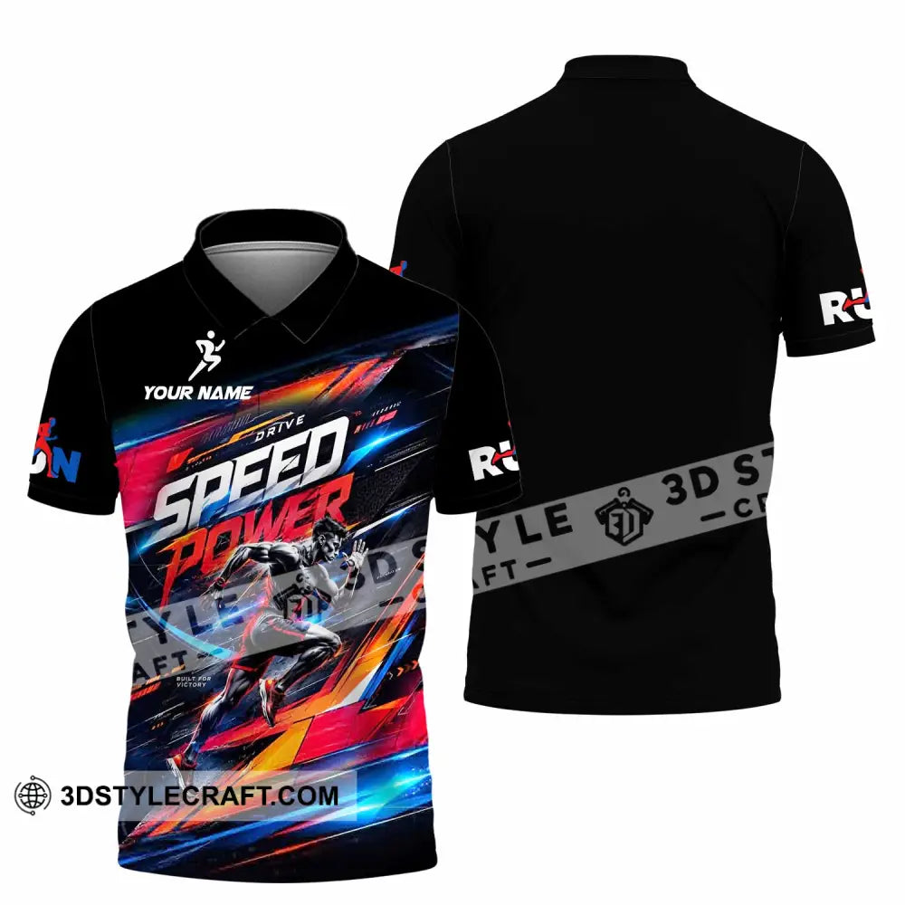 Unisex Shirt - Custom Run Drive Speed Power Shirt - Polo Shirt / S - T-shirt