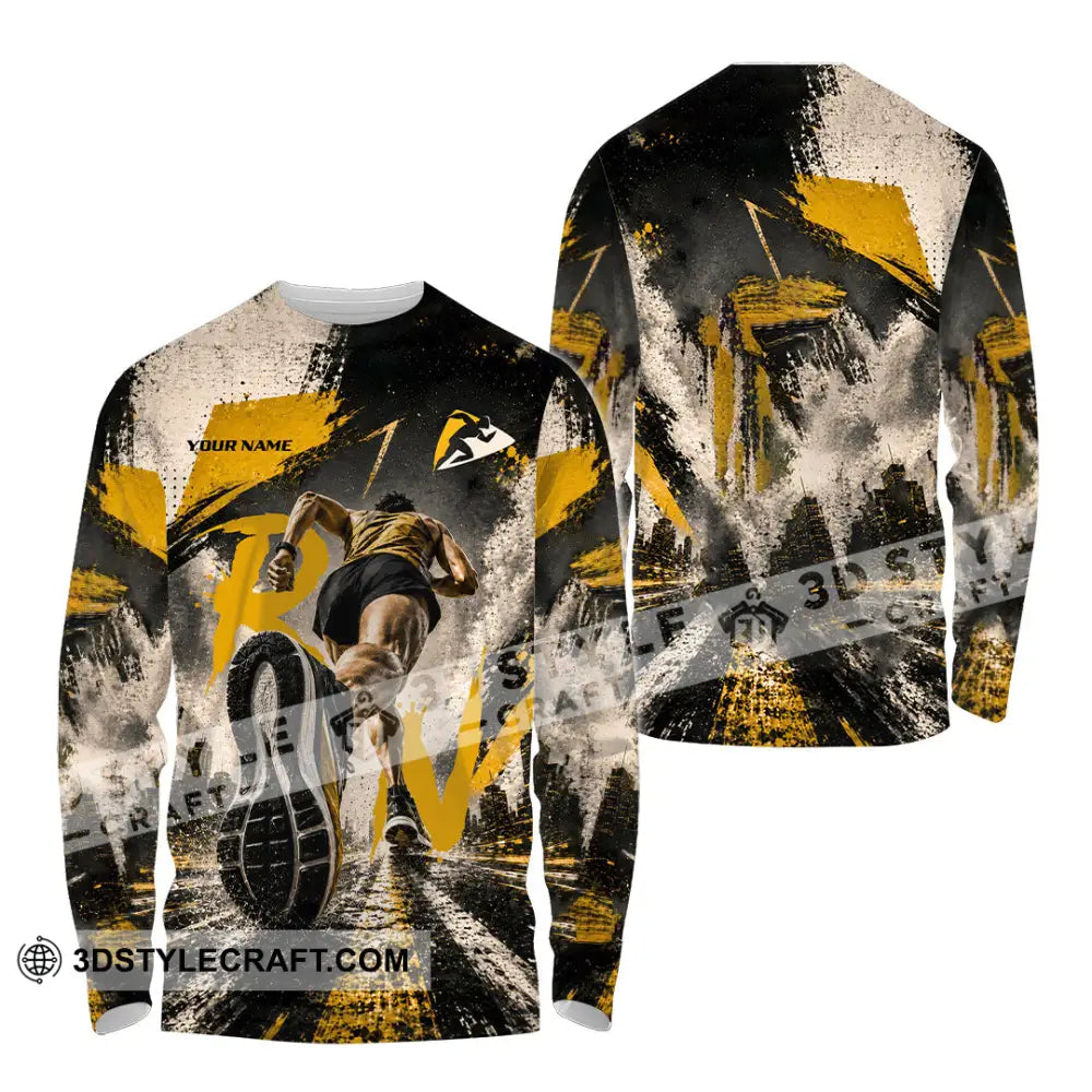 Unisex Shirt - Custom Runner Shirt - Long Sleeve Shirt / S - T-shirt