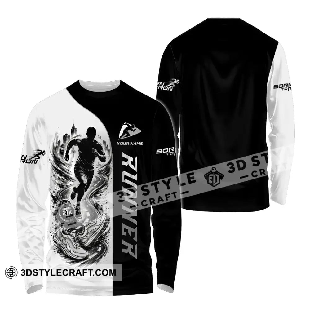 Unisex Shirt - Custom Runner Shirt - Long Sleeve Shirt / S - T-shirt