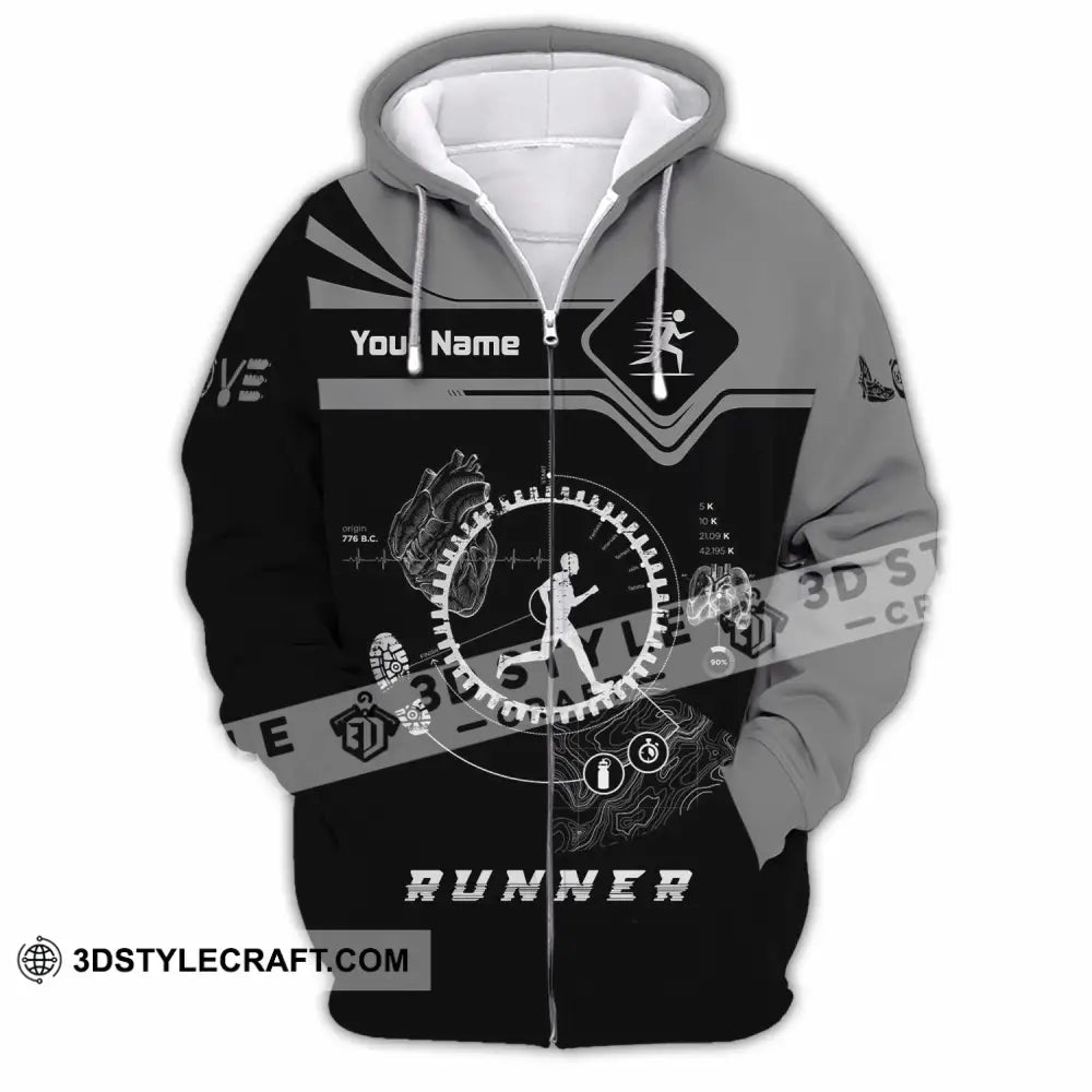 Unisex Shirt - Custom Runner Shirt - Zipper Hoodie / S - T-shirt
