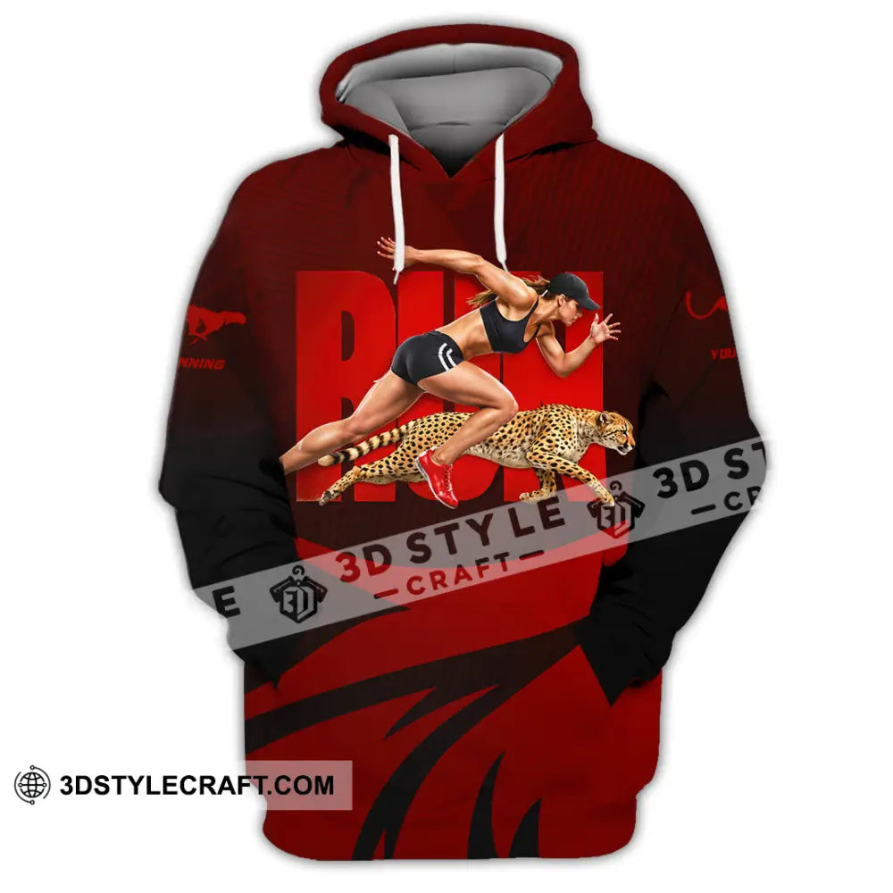 Unisex Shirt - Custom Running 3D Shirt Hoodie / S T-shirt