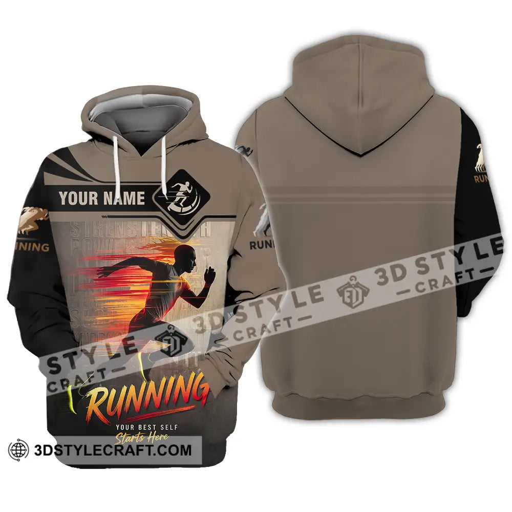 Unisex Shirt - Custom Running 3D Shirt Hoodie / S T-shirt
