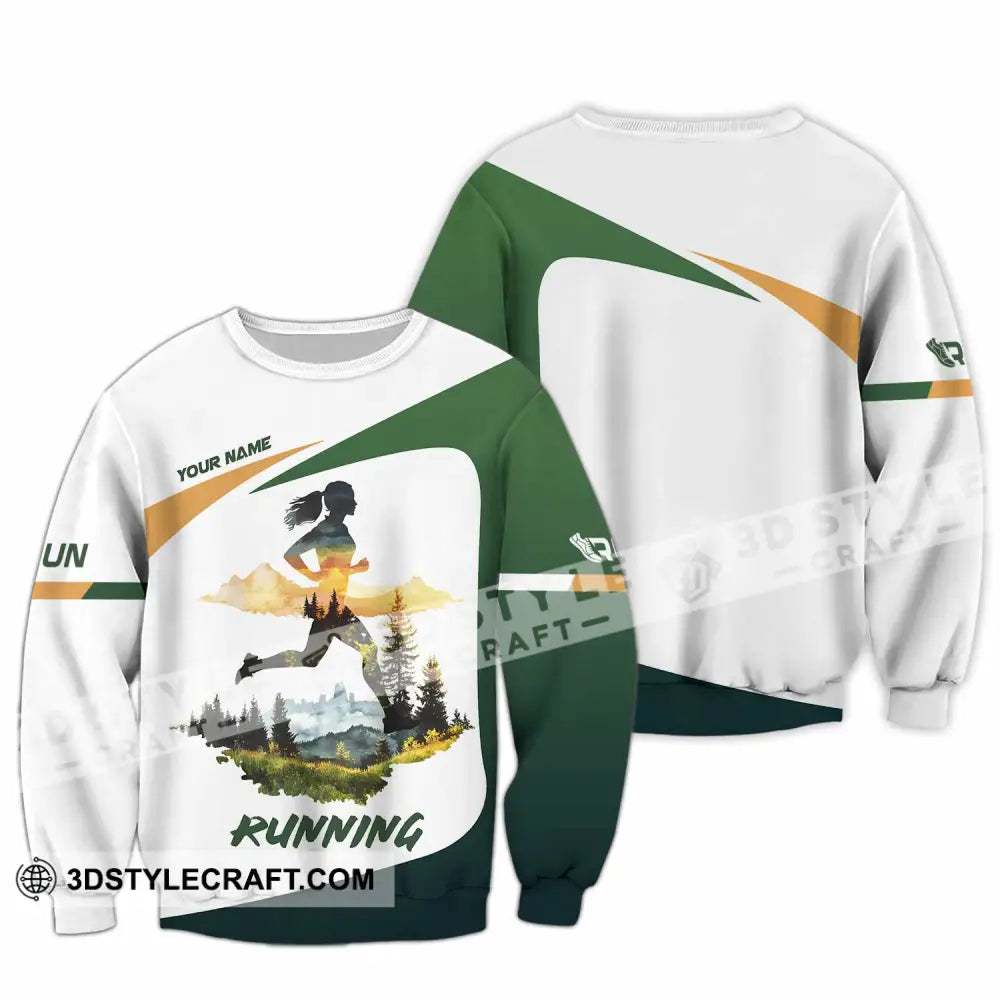 Unisex Shirt - Custom Running 3D Shirt Long Sleeve / S T-shirt