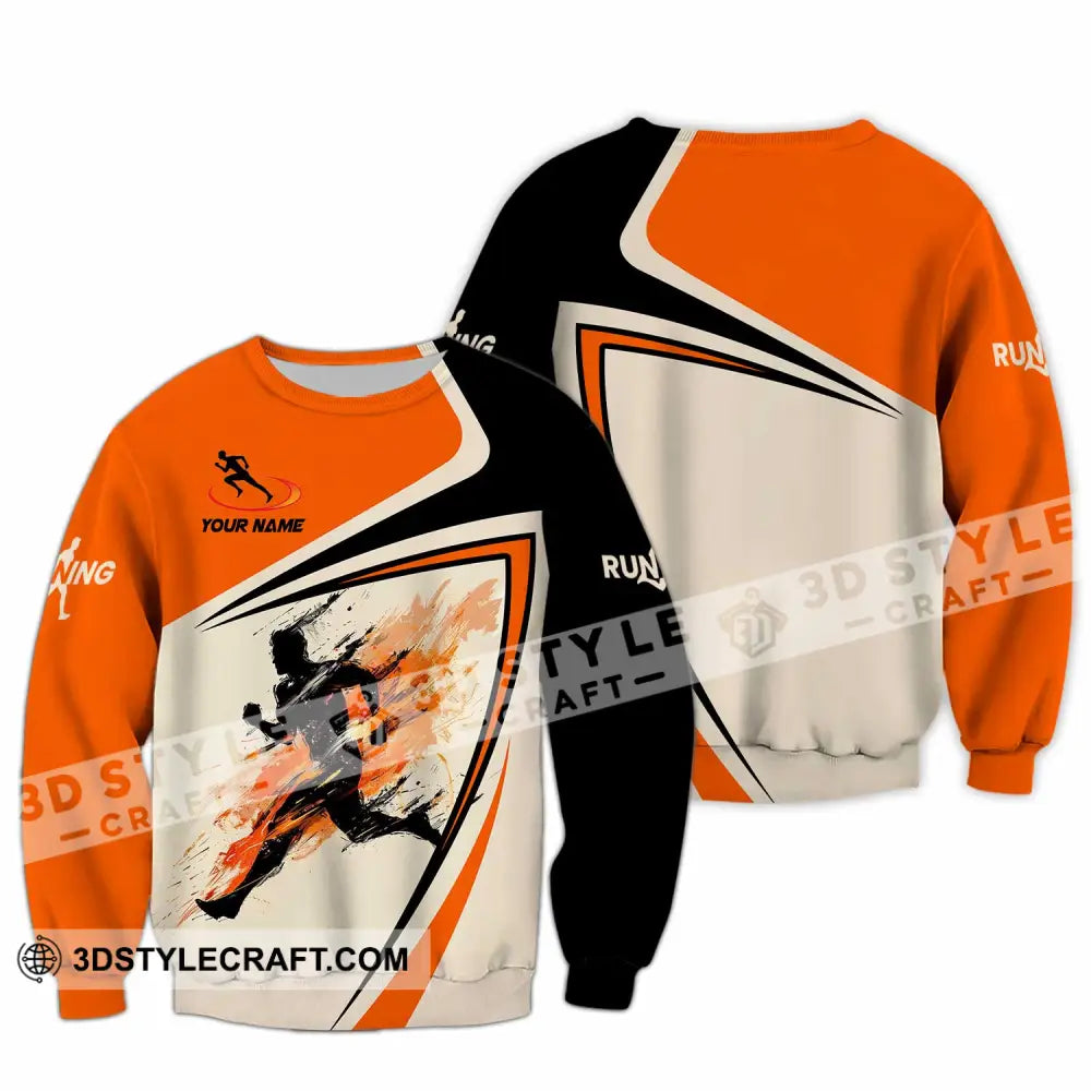 Unisex Shirt - Custom Running 3D Shirt Long Sleeve / S T-shirt