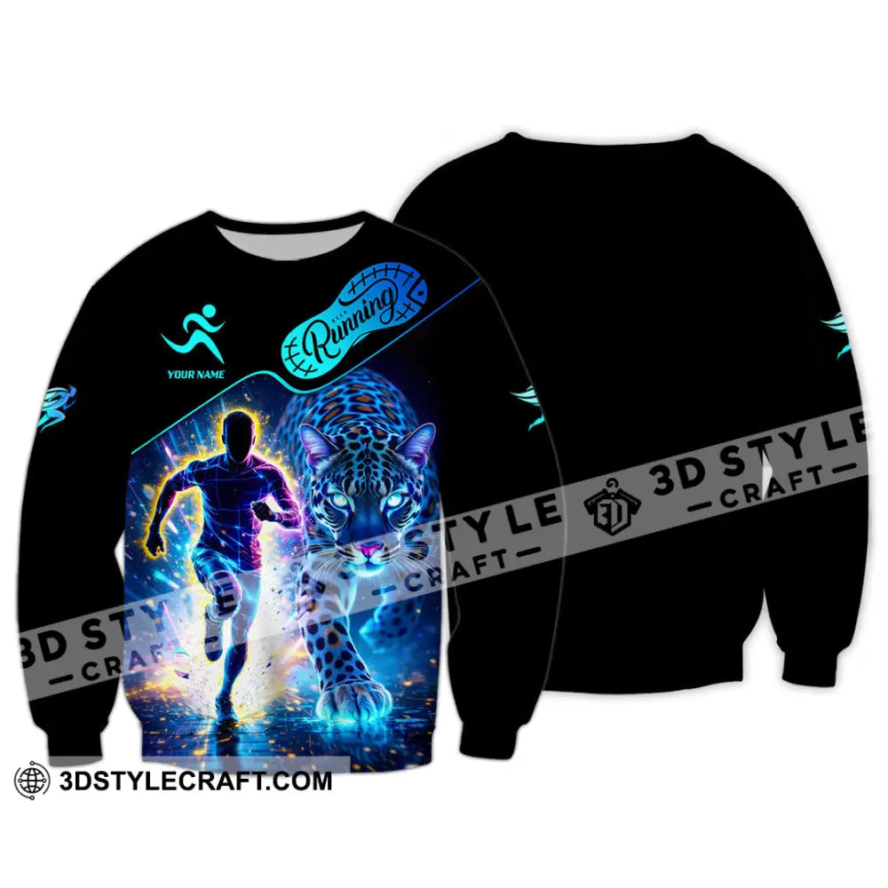 Unisex Shirt - Custom Running 3D Shirt Long Sleeve / S T-shirt