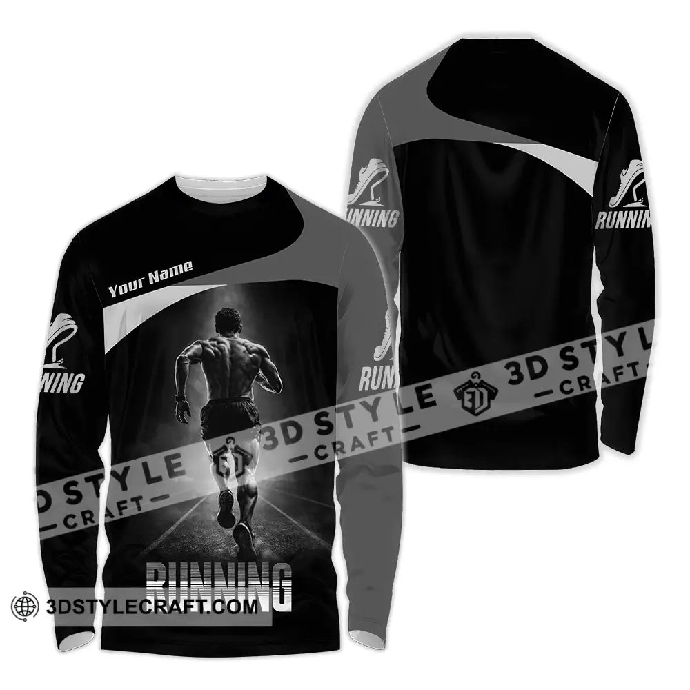 Unisex Shirt - Custom Running 3D Shirt - Long Sleeve Shirt / S - T-shirt