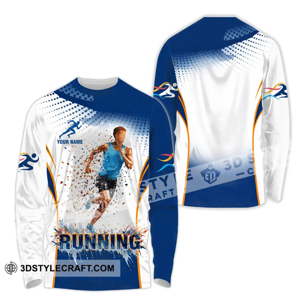 Unisex Shirt - Custom Running 3D Shirt Long Sleeve Shirt / S T-shirt