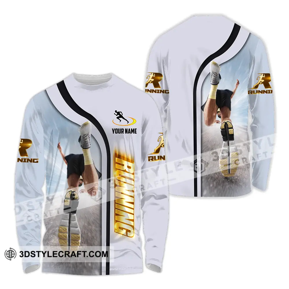 Unisex Shirt - Custom Running 3D Shirt Long Sleeve Shirt / S T-shirt