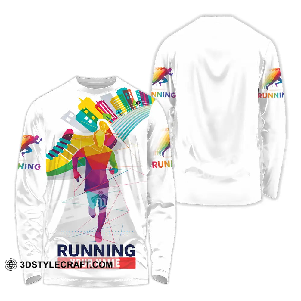 Unisex Shirt - Custom Running 3D Shirt Long Sleeve Shirt / S T-shirt