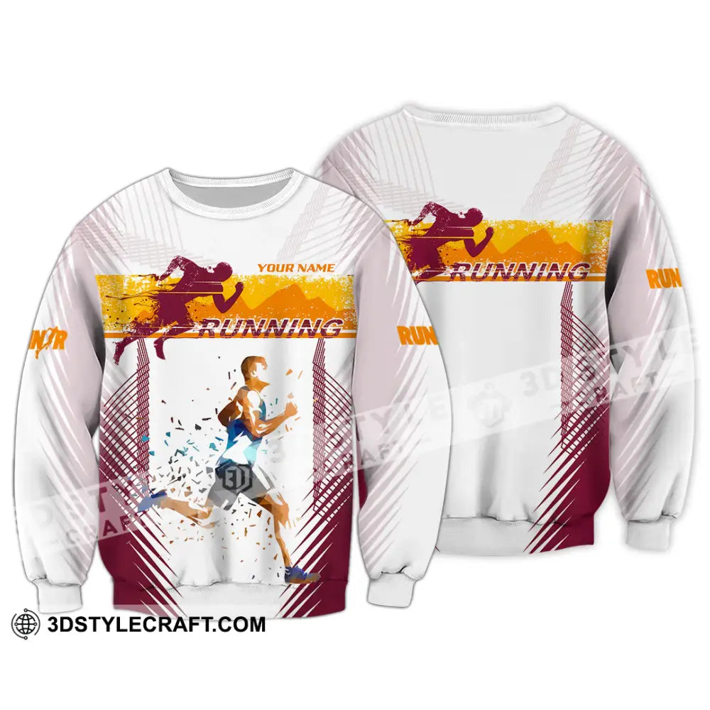 Unisex Shirt - Custom Running 3D Shirt Long Sleeve / S T-shirt