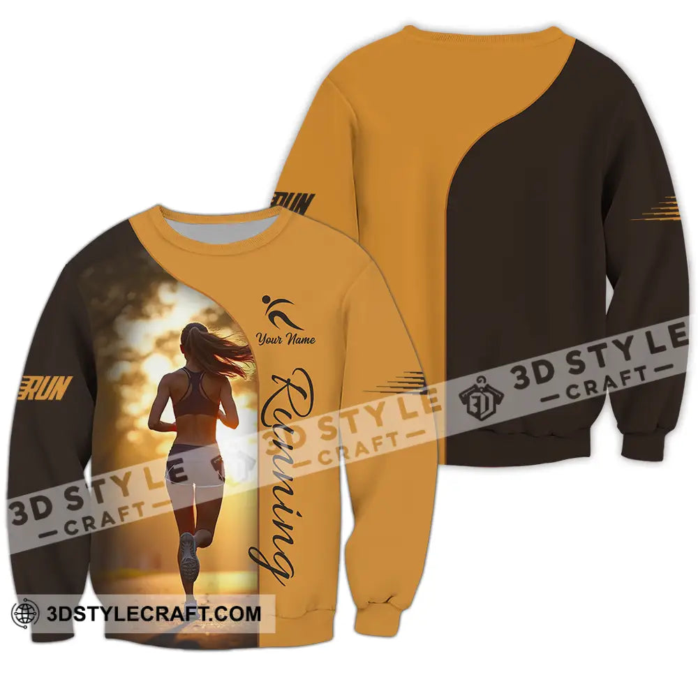 Unisex Shirt - Custom Running 3D Shirt - Long Sleeve / S - T-shirt