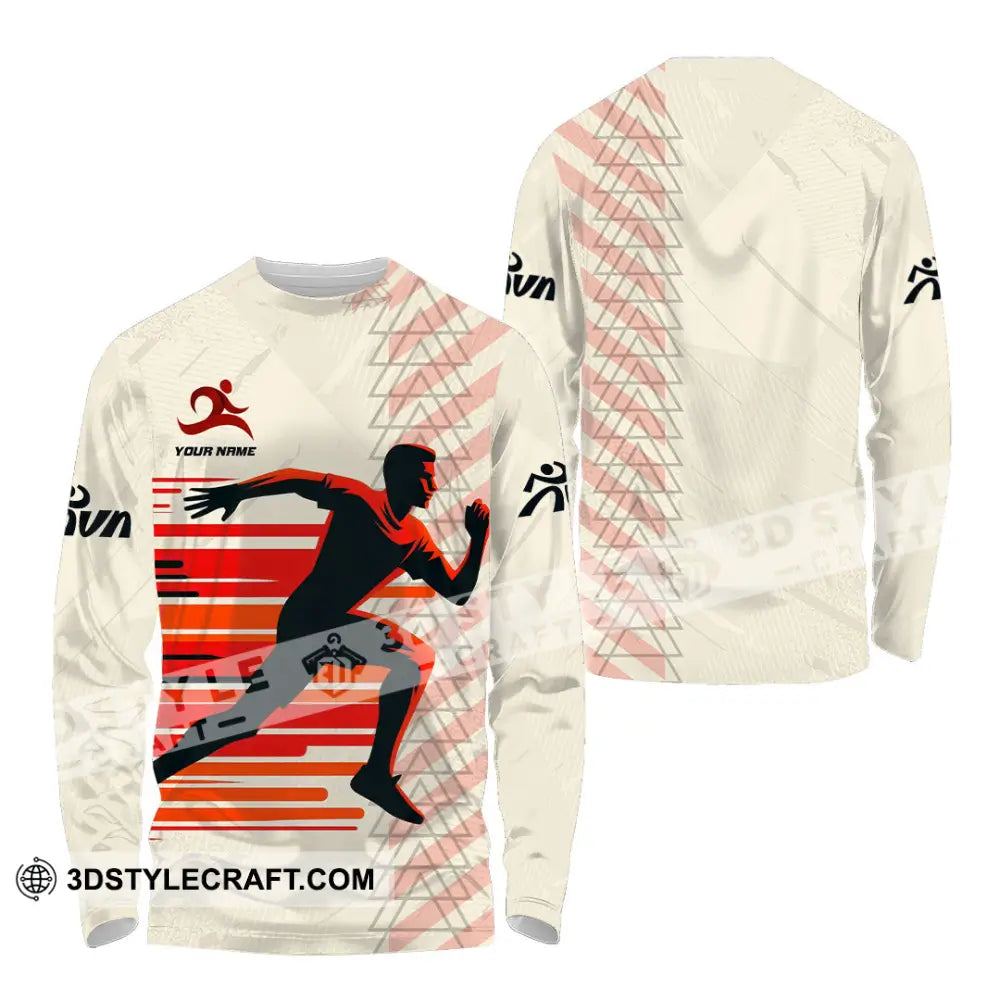 Unisex Shirt - Custom Running 3D Shirt Long Sleeve Shirt / S T-shirt