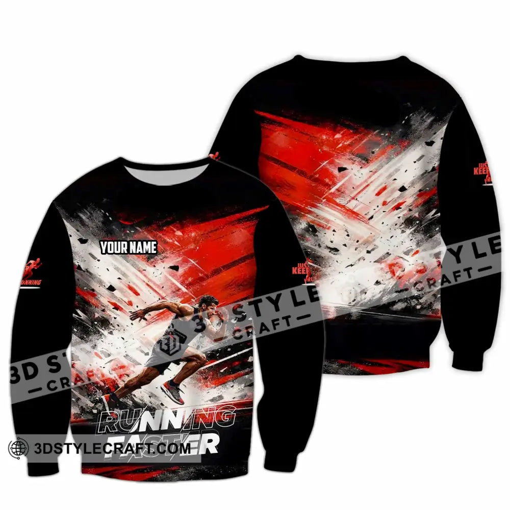 Unisex Shirt - Custom Running 3D Shirt - Long Sleeve / S - T-shirt