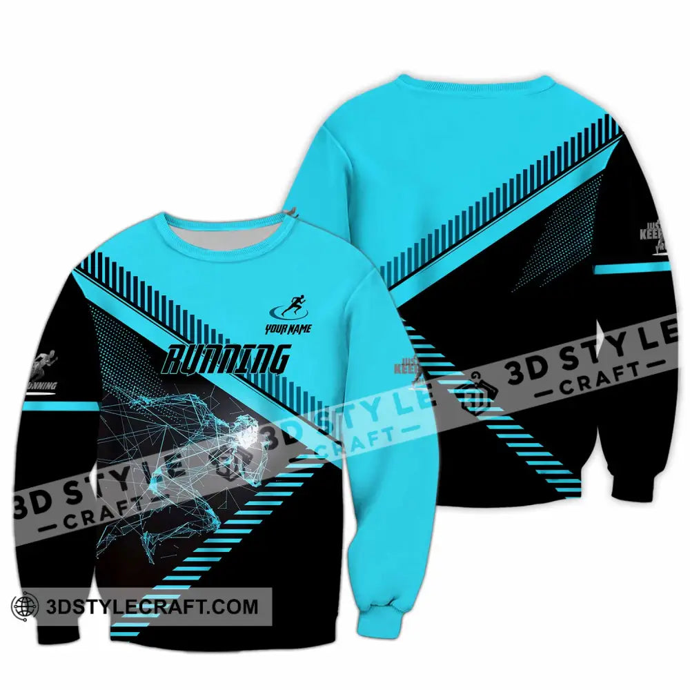 Unisex Shirt - Custom Running 3D Shirt Long Sleeve / S T-shirt