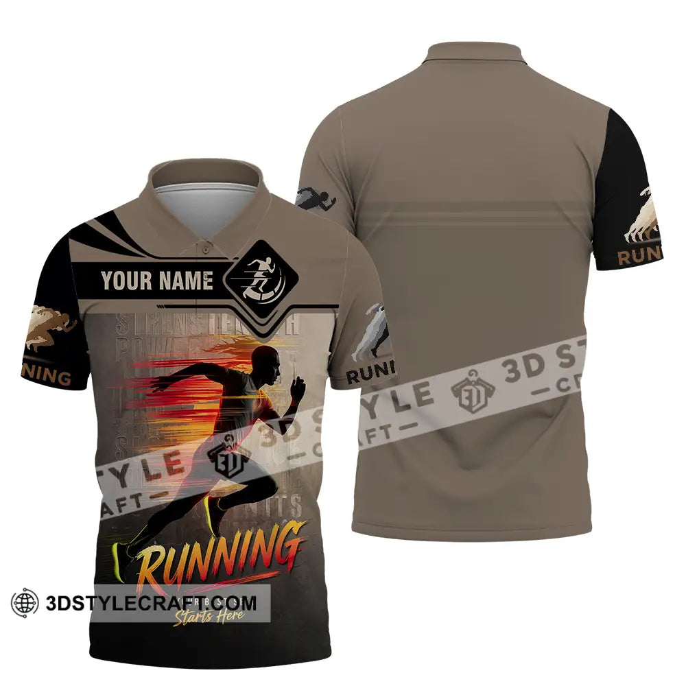 Unisex Shirt - Custom Running 3D Shirt Polo Shirt / S T-shirt
