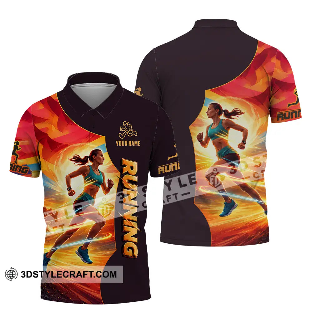Unisex Shirt - Custom Running 3D Shirt Polo Shirt / S T-shirt