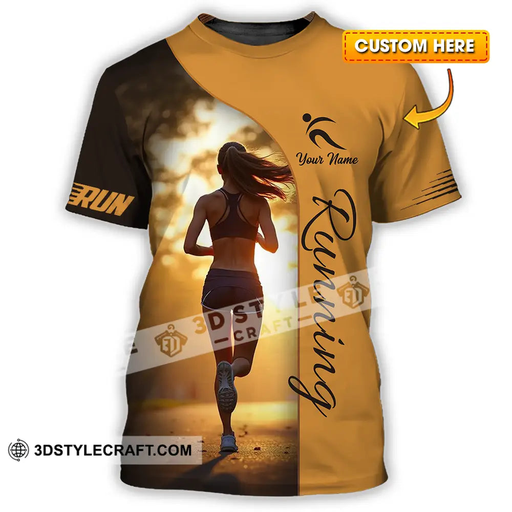 Unisex Shirt - Custom Running 3D Shirt - T-shirt