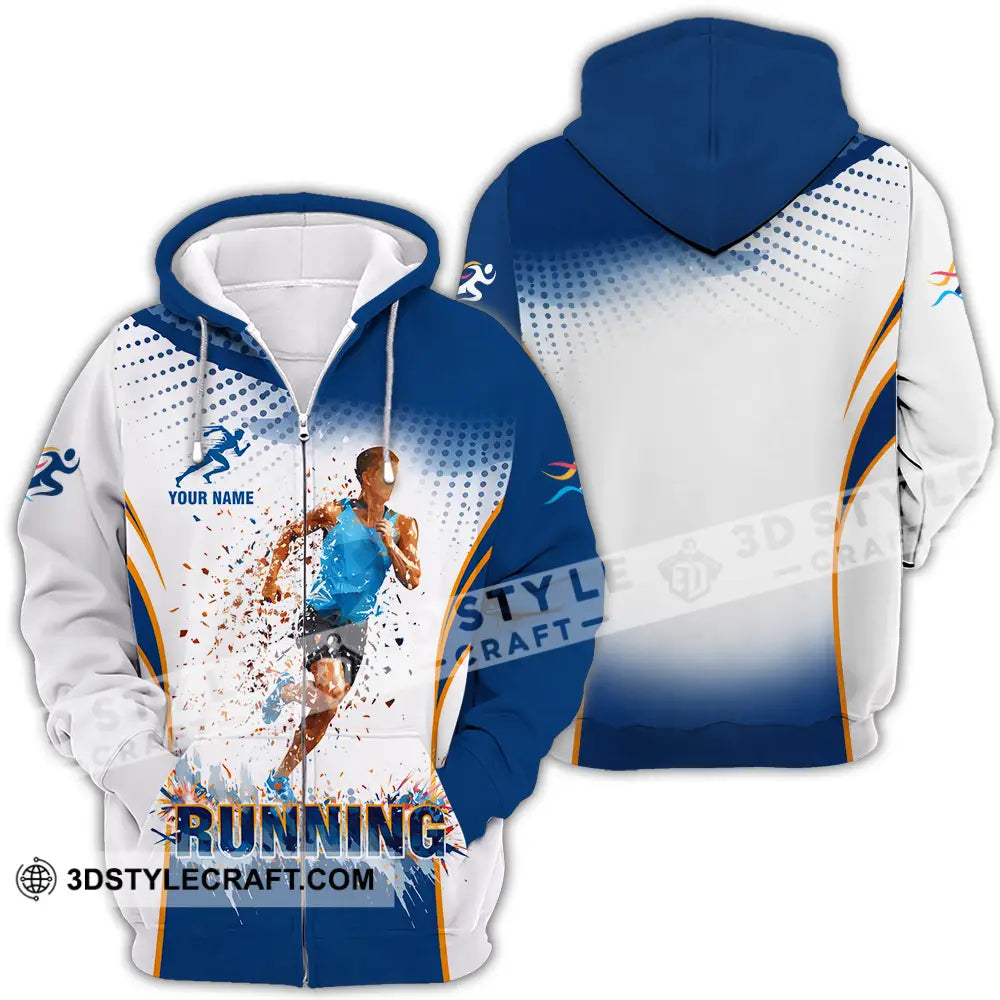 Unisex Shirt - Custom Running 3D Shirt Zipper Hoodie / S T-shirt