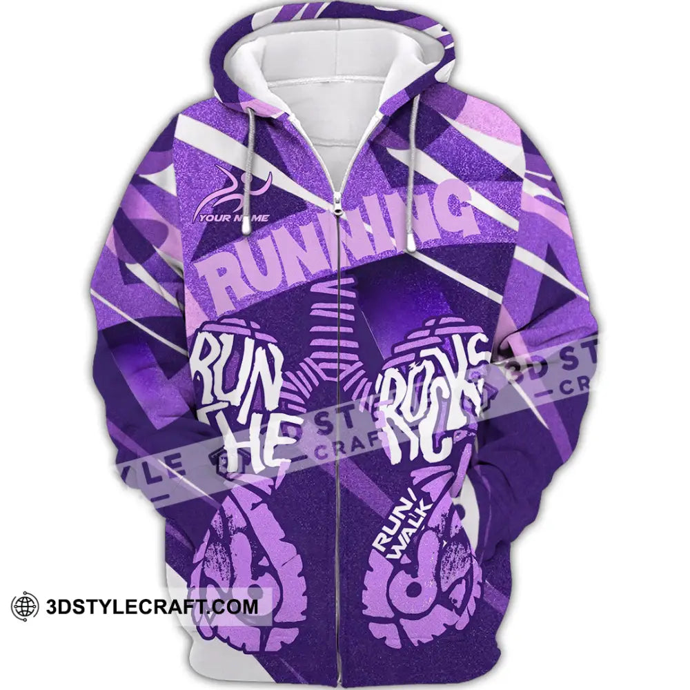 Unisex Shirt - Custom Running 3D Shirt Zipper Hoodie / S T-shirt