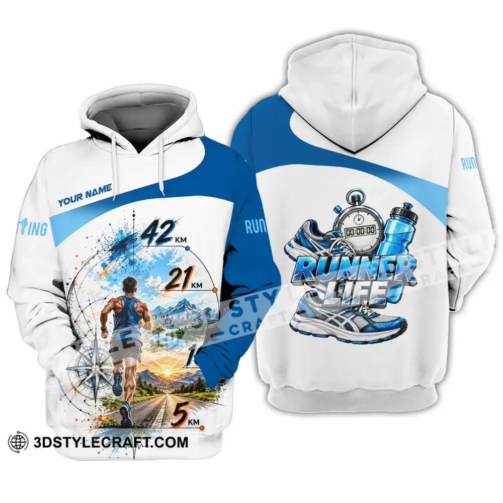 Unisex Shirt - Custom Running Life Shirt - Hoodie / S - T-shirt
