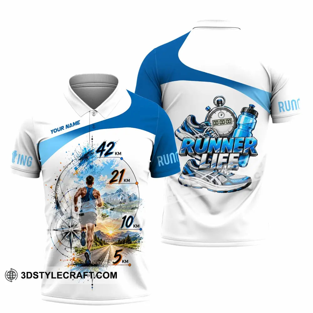 Unisex Shirt - Custom Running Life Shirt - Polo Shirt / S - T-shirt