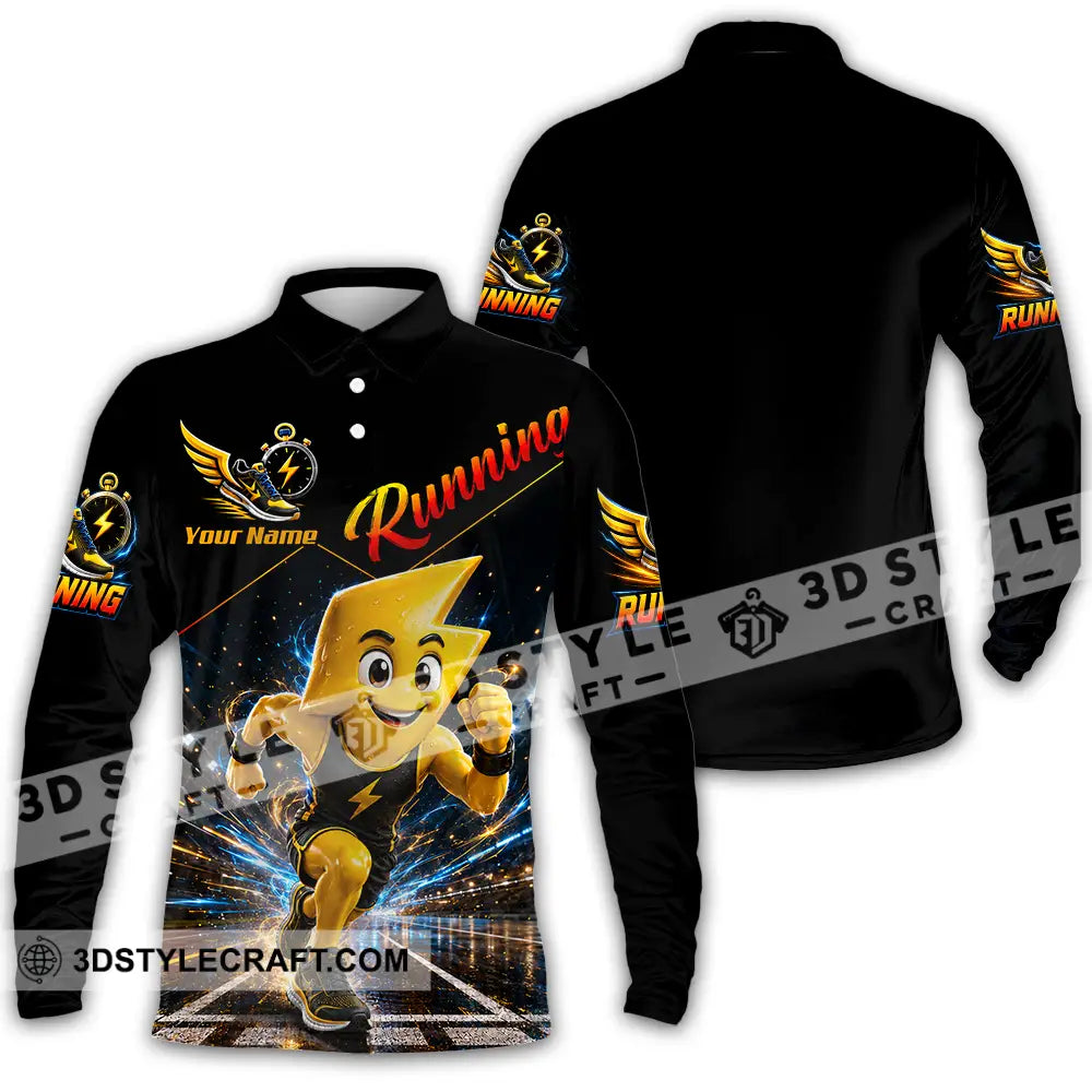Unisex Shirt - Custom Running Shirt - Long Sleeve Polo / S - T-shirt