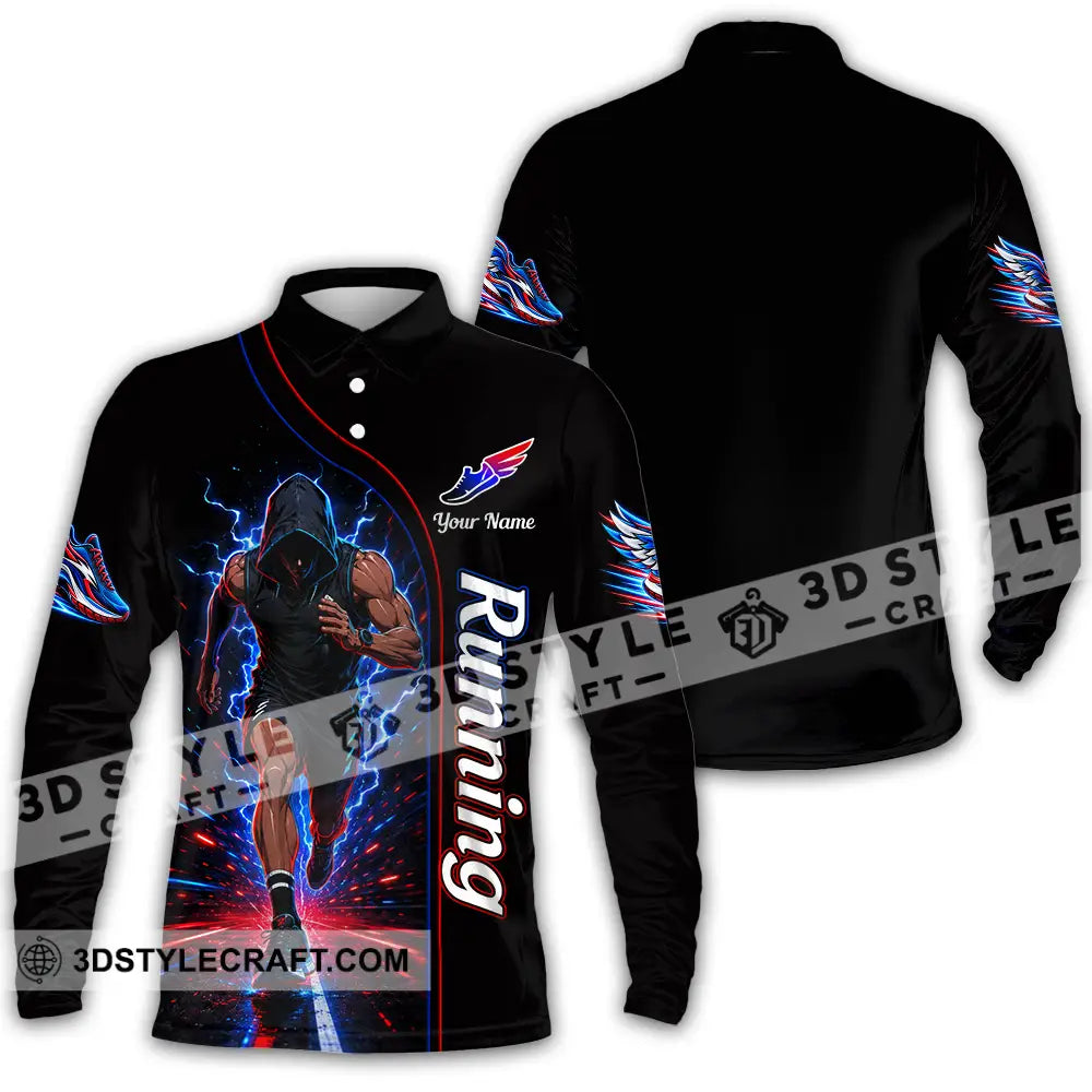 Unisex Shirt - Custom Running Shirt - Long Sleeve Polo / S - T-shirt