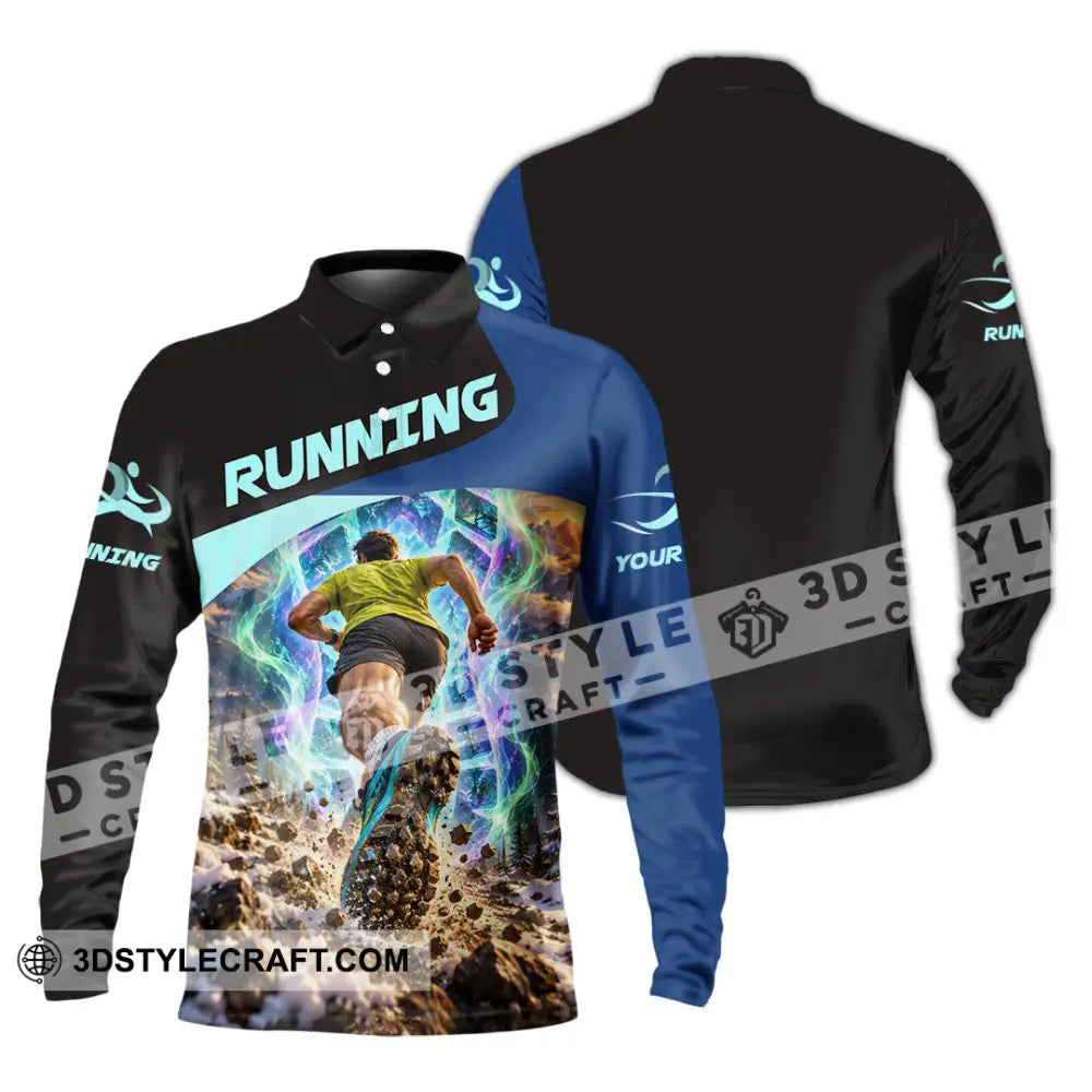 Unisex Shirt - Custom Running Shirt - Long Sleeve Polo / S - T-shirt