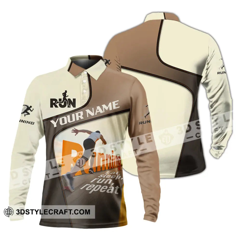 Unisex Shirt - Custom Running Shirt - Long Sleeve Polo / S - T-shirt